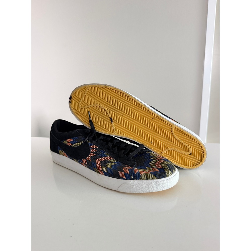 Nike Blazer Low N7 Mens Size 16 Black Multi Color Geometric DA1347-001